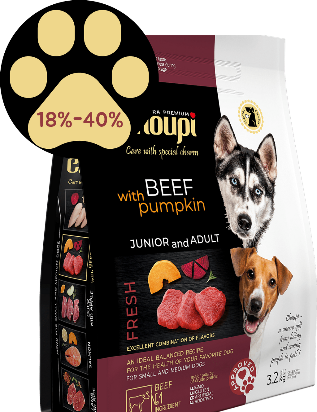 🎁 Tørrfôr til hund – Storfekjøtt med gresskar (100 % rabatt)