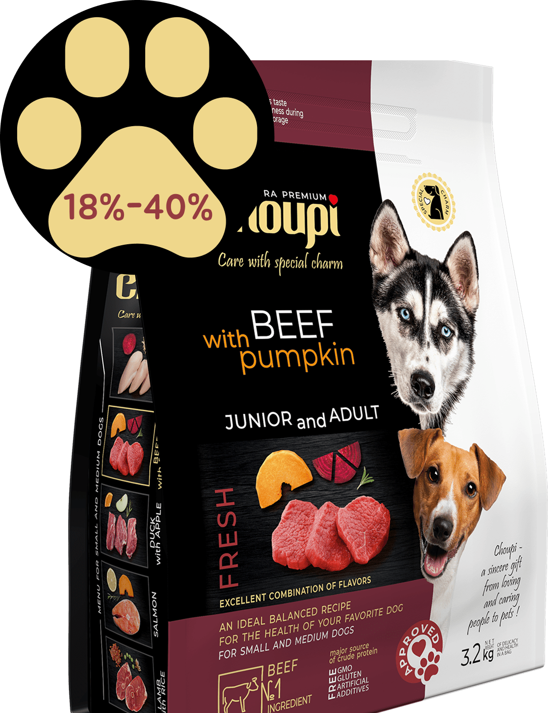 🎁 Tørrfôr til hund – Storfekjøtt med gresskar (100 % rabatt)